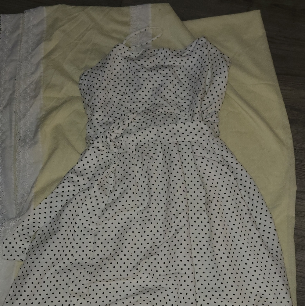 Kate Spade Black and White Strapless Dress